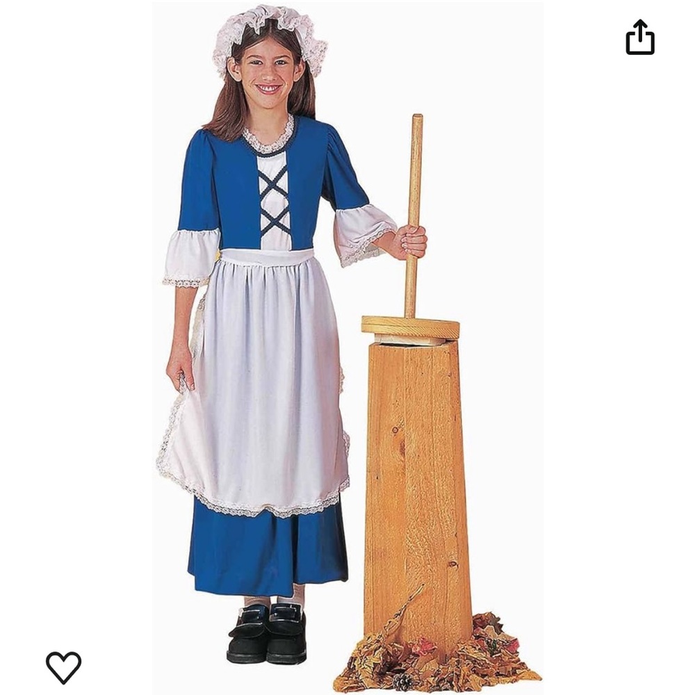 Colonial girl costume brand new in bag